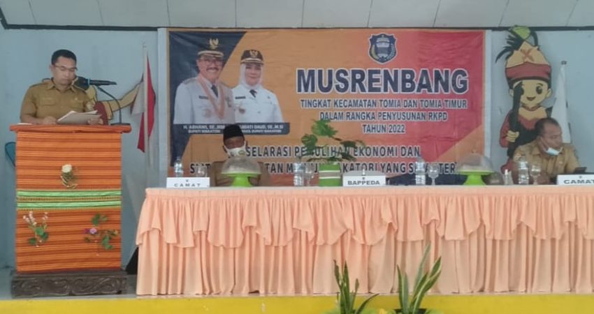 Bappeda Kabupaten Wakatobi mengelar Musyawarah Rencana Pembangunan (Musrenbang) tingkat kecamatan tahun 2021.
