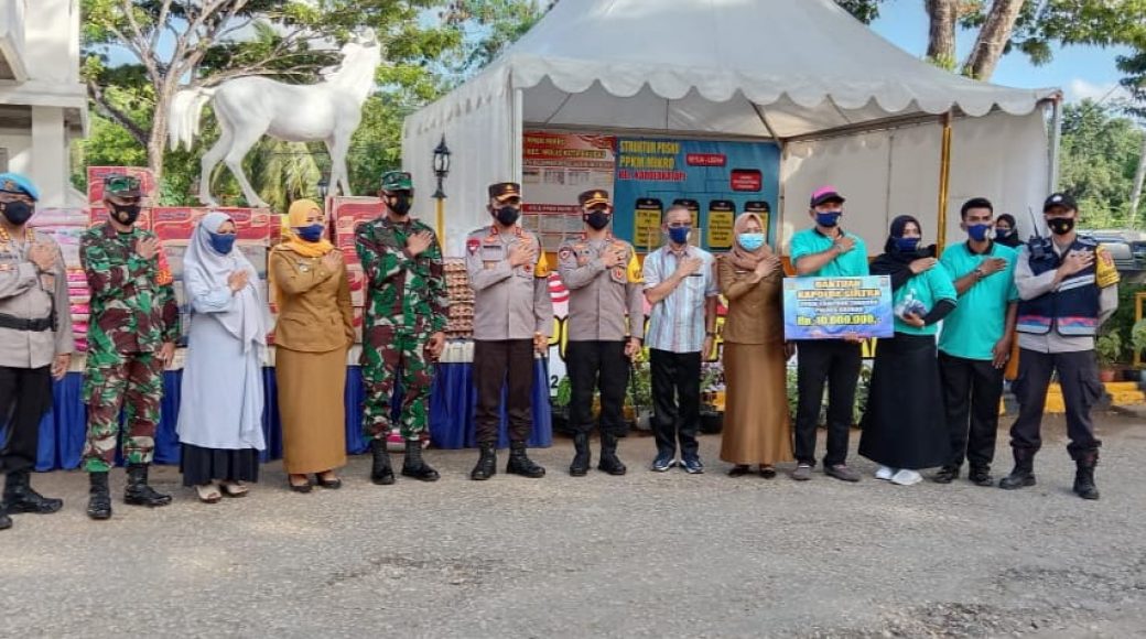 Kunjungan Kapolda ke Kampung Tangguh PPKM Mikro