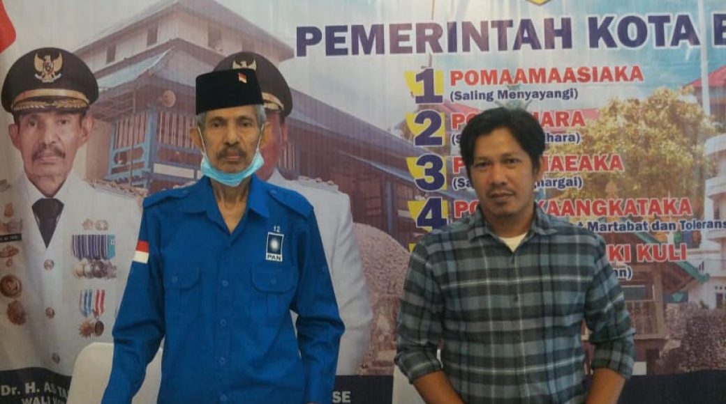 Wali Kota Baubau, A.S Tamrin bersama LM. Ishaq Anshar