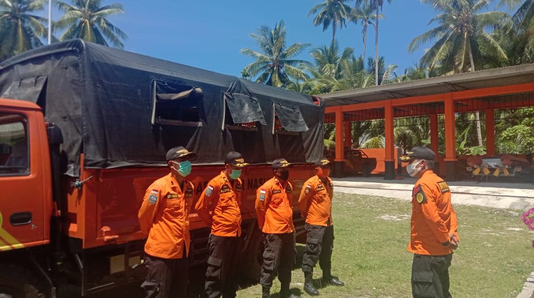 Basarnas Wakatobi sebelum melakukan pencarian