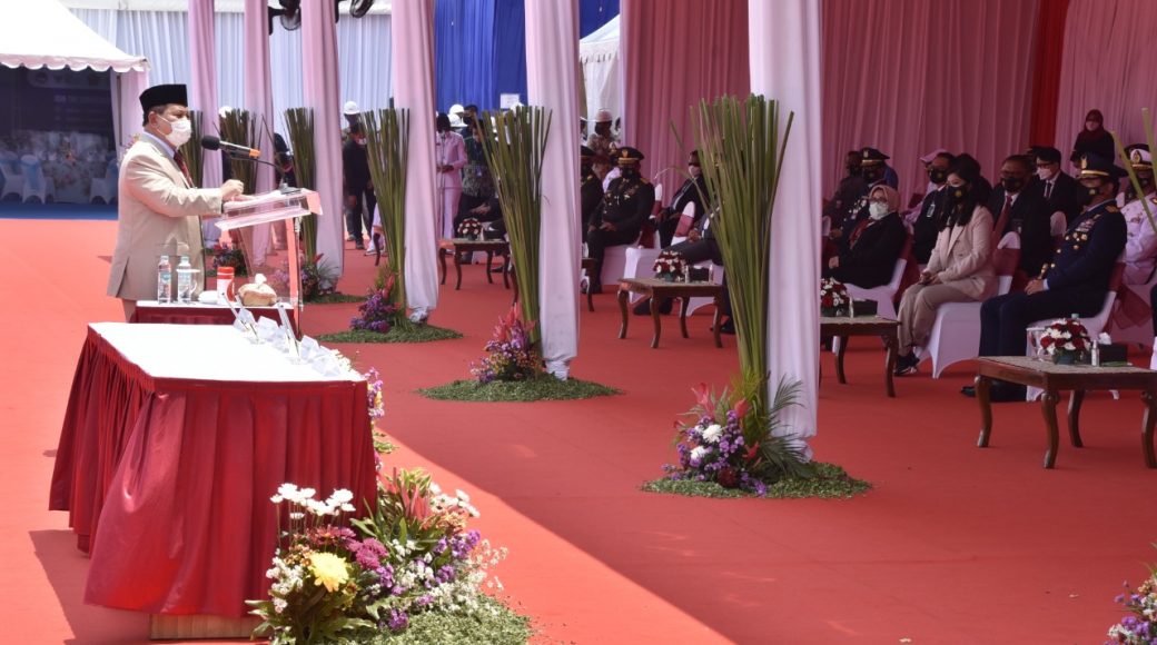 Menhan Prabowo Subianto: Serah Terima KRI Alugoro-405 Adalah Tonggak Sejarah