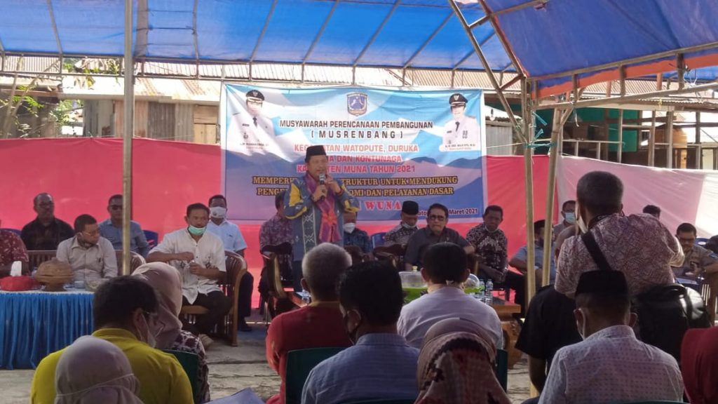 Sambutan Bupati Muna pada Musrembang tingkat kecamatan