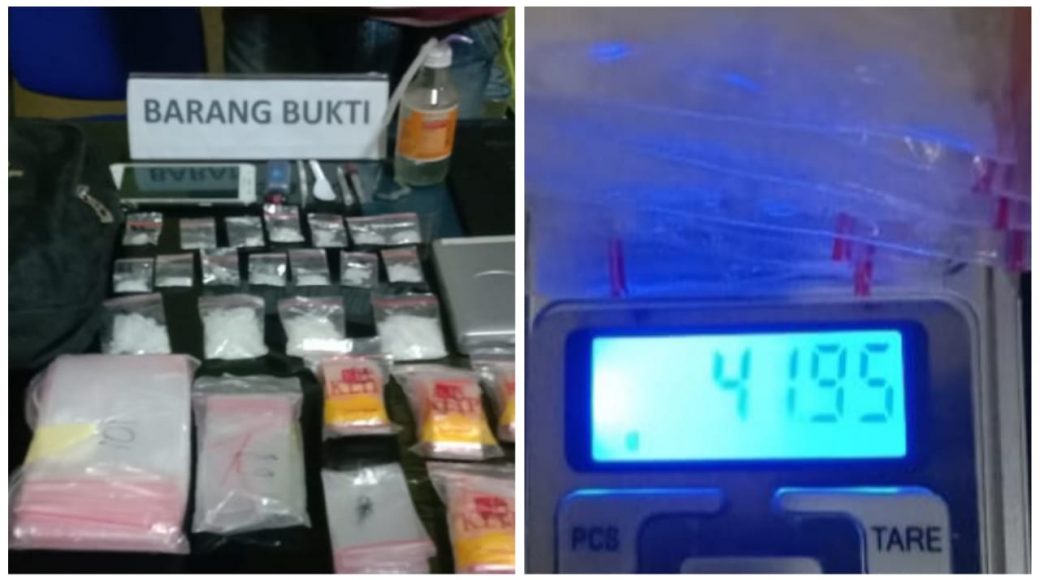 Barang bukti yang berhasil diamankan oleh Ditresnarkoba Polda Sultra