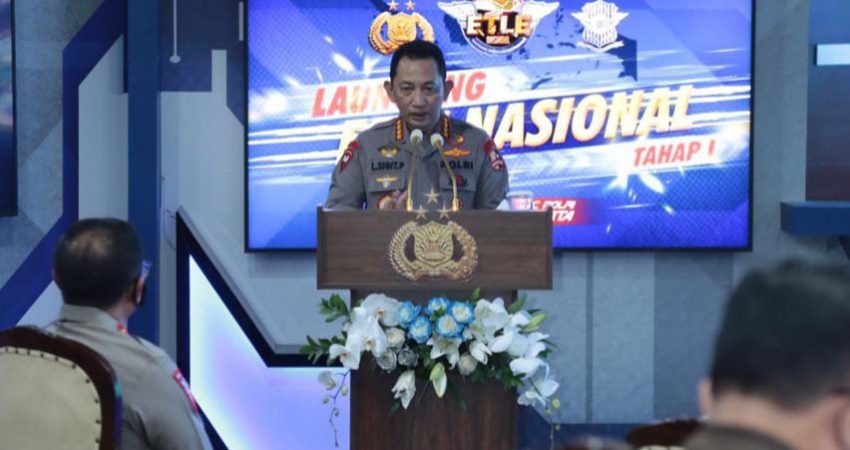 Kapolri meresmikan launching ETLE Nasional Tahap I