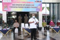 Gubernur Sultra Ali Mazi, saat menyampaikan sambutan