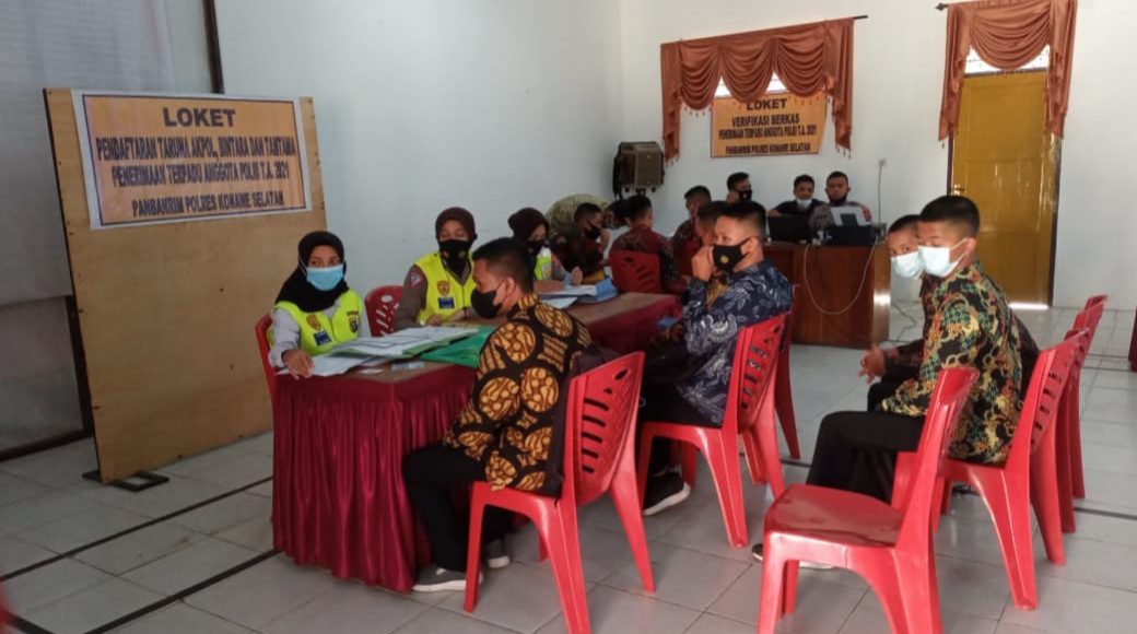 Pendaftar Anggota Polri di Polres Konsel Masih Didominasi Calon Bintara