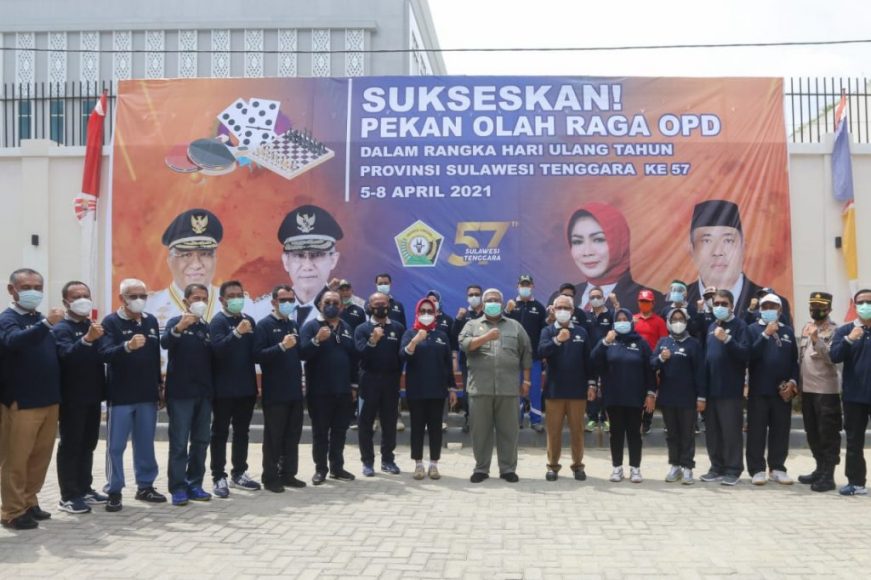 Gubernur Sultra didampingi wakil Gubernur, Sekda Sultra dan
