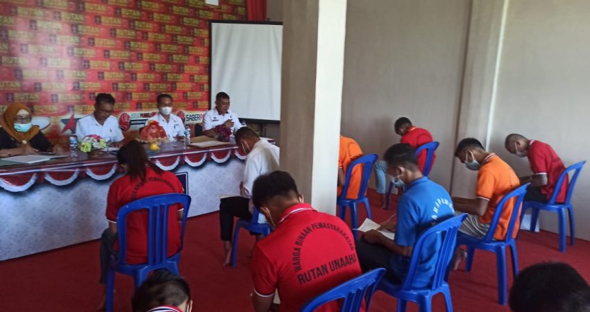 WBP Rutan Unaaha Ikut Ujian Kesetaraan Paket C