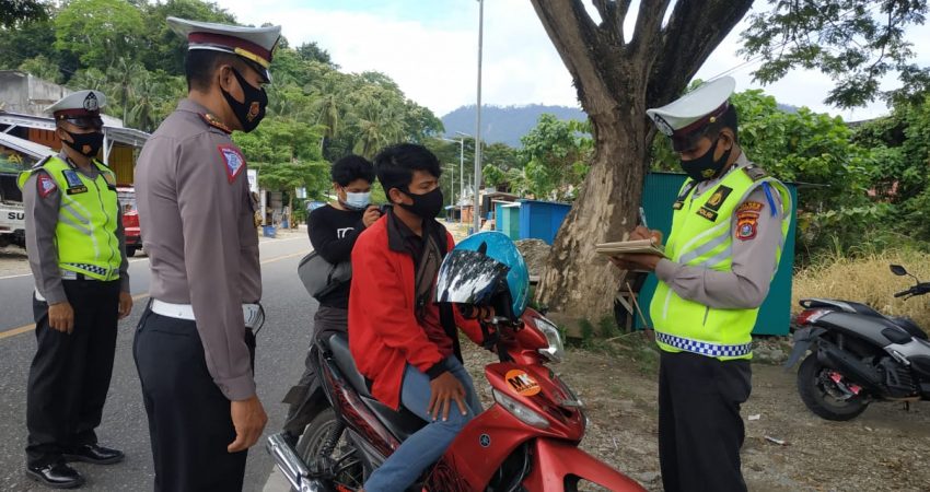 Operasi Keselamatan Anoa 2021, Lantas Kolut Amankan 40 Pelanggar