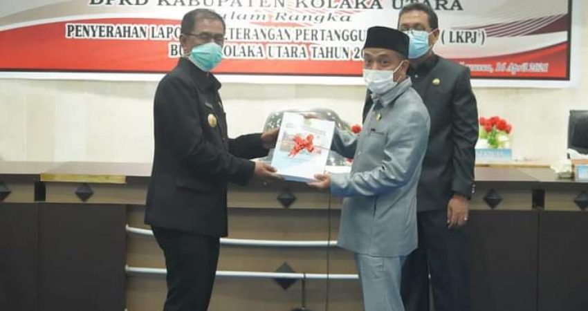 LKPJ Bupati Kolut 2020 di Terima Resmi DPRD Tanpa Syarat