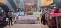 Satlantas Polres Baubau saat Imbau Patuhi Prokes dan larangam mudik di area keramaian