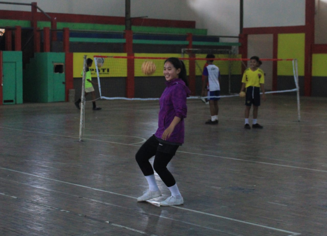 Dona Aulia pemain putri Pelatda Sepaktakraw Jawa tengah