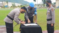 Penanda tanganan pakta integritas di lingkup Polres Kolaka Utara