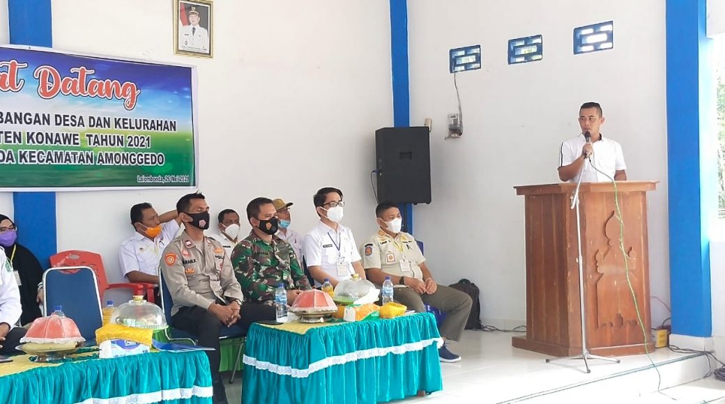 Kadis DPMD, Keniyuga permana saat sambutan.
