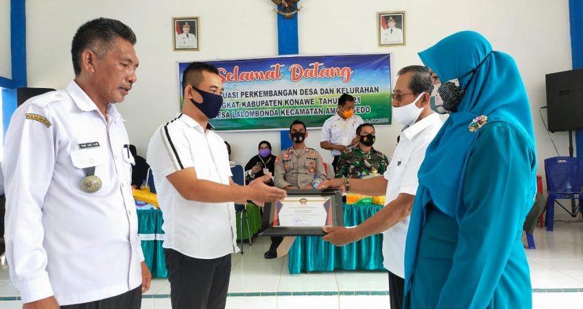 Tim Evaluasi Perkembangan Desa dan Kelurahan Kunjungi Desa Lalombonda