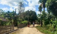 pemuda dan pelajar Desa Bukit permai saling bersinergi bersihkan desa