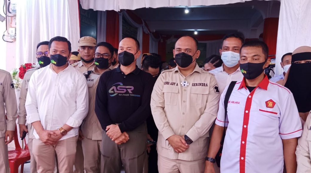 Posko Pemenangan Sekaligus Kantor Partai Gerindra Kolaka Diresmikan Oleh ASR
