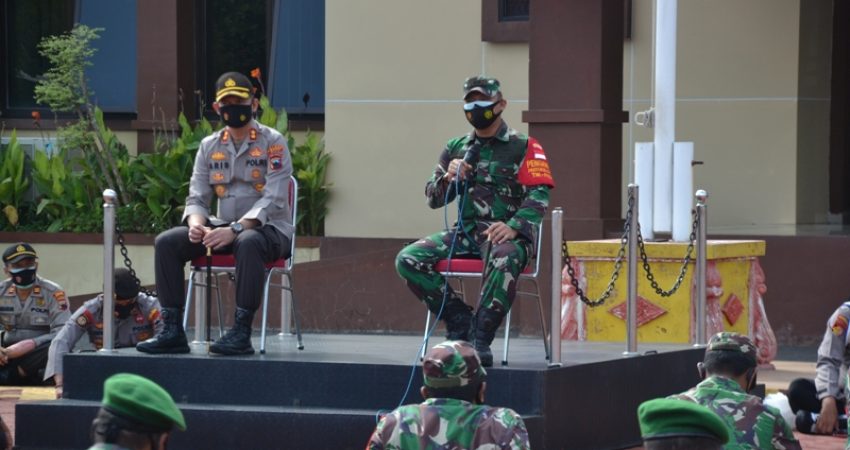 Optimalisasi PPKM Skala Mikro, Kapolres dan Dandim Beri Arahan Babinsa Jepara