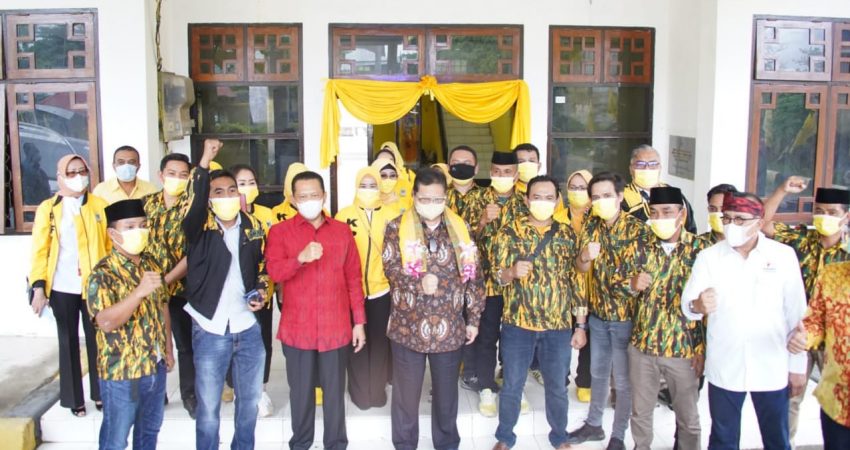 Tekan Penyebaran Covid, Ketum Golkar Resmikan Yellow Clinick