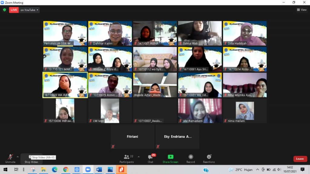 FKM Unidayan gelar pelatihan Softskill virtual bagi mahasiswa dan alumni