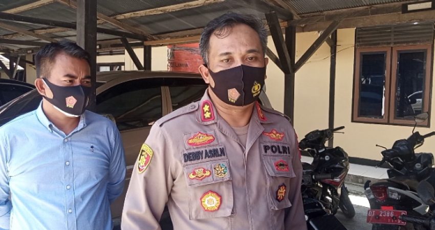 Jaga Kamtibmas, Polres Muna Amankan Randis Tiga Kabupaten di Tempat Blokade Jalan