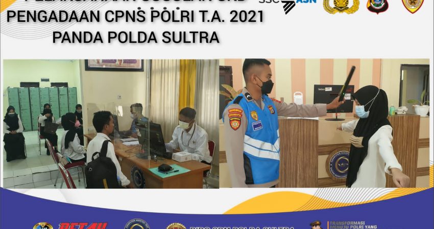 Sempat Reaktif, Peserta CPNS Polri T.A 2021 Panda Polda Sultra Ikuti SKD Susulan Hari Ini