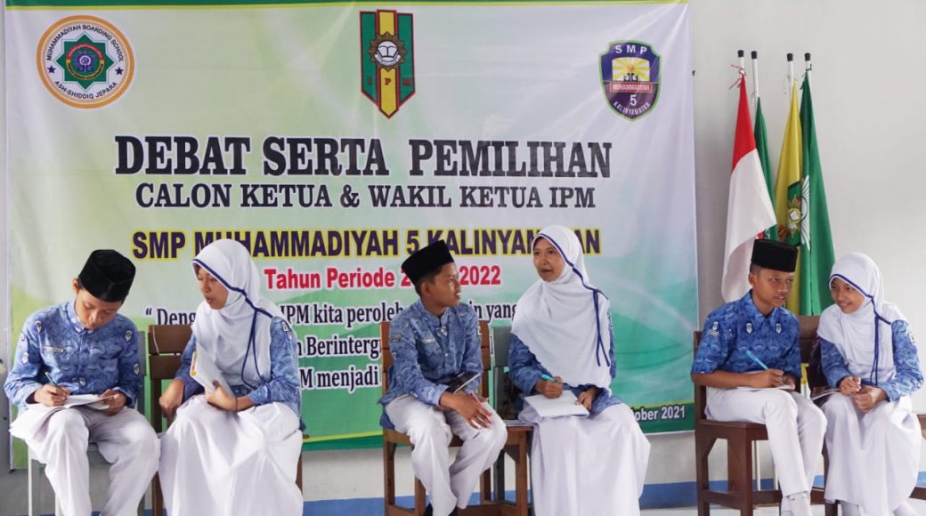 Ponpes Ash-Shiddiq SMP Muhammadiyah 5 Kalinyamatan Gelar Debat dan Pemilihan Ketua IPM