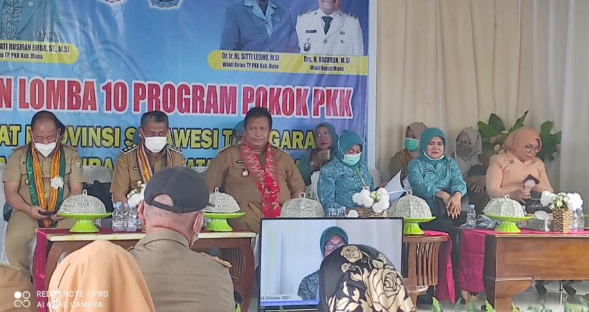 Lomba 10 Program PKK, Desa Napalakura Wakili Muna
