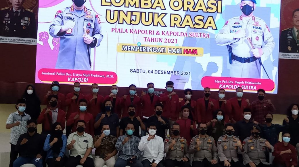 Gelar Lomba Orasi Unjuk Rasa, Wakapolda Sultra: Ini Bentuk Polri dan Negara Tidak Anti Kritik