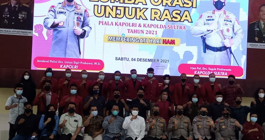 Gelar Lomba Orasi Unjuk Rasa, Wakapolda Sultra: Ini Bentuk Polri dan Negara Tidak Anti Kritik