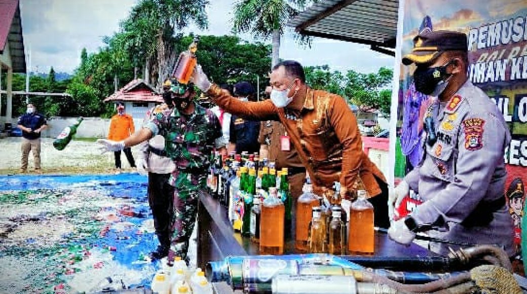 Polres Konawe Musnahkan BB Hasil Operasi Cipkon