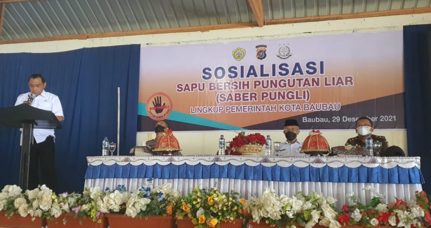 Cegah Praktik Koruptif, Inspektorat Baubau Gelar Sosialisasi Saber Pungli
