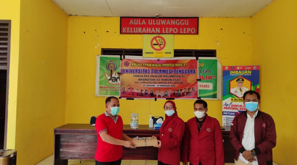 Terima Peserta KKN-P Fakultas Hukum Unsultra, Lurah Lepo-lepo Harap Masalah Tapal Batas Terselesaikan