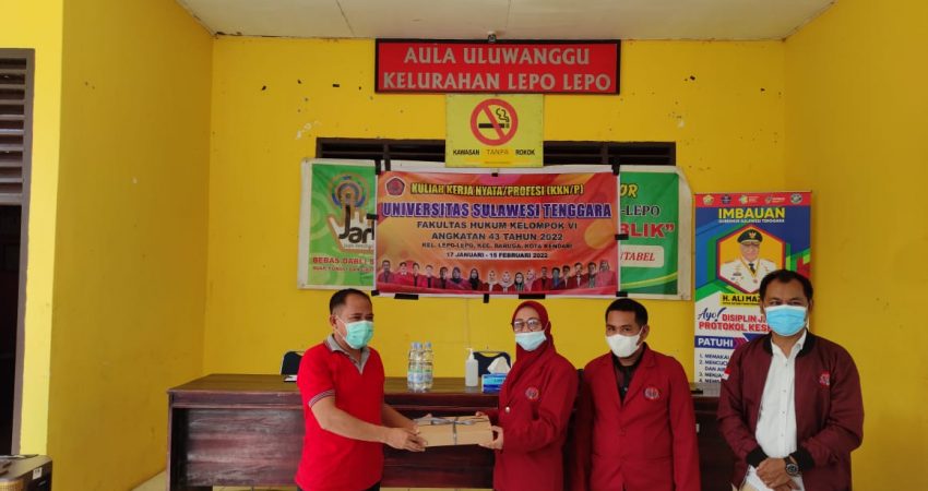 Terima Peserta KKN-P Fakultas Hukum Unsultra, Lurah Lepo-lepo Harap Masalah Tapal Batas Terselesaikan