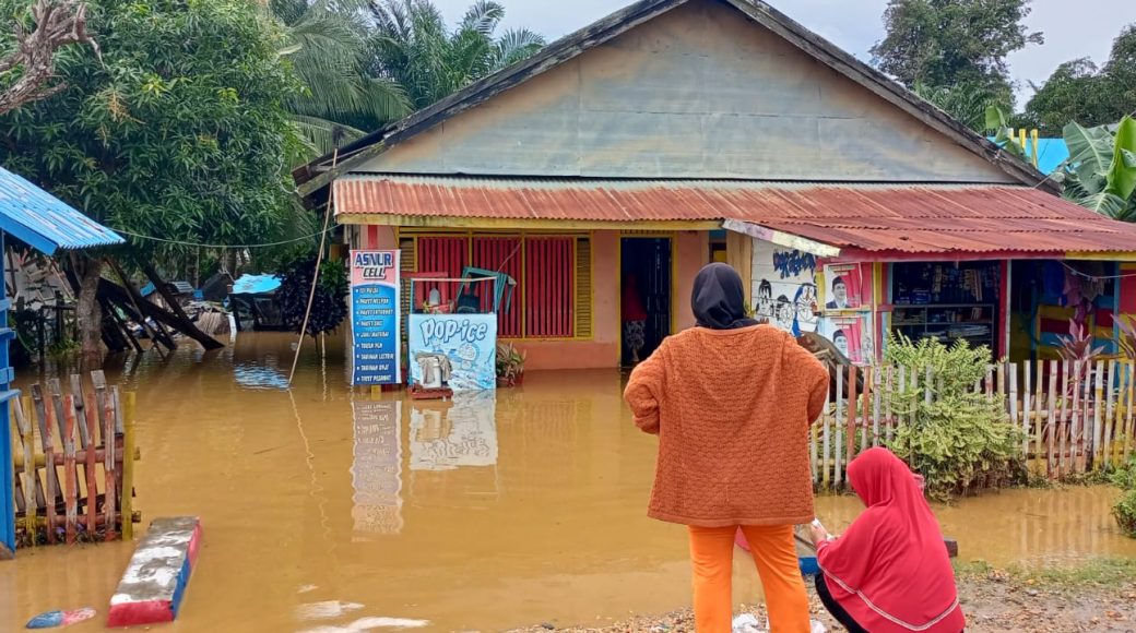 Sungai Wolulu Kolaka Meluap, Puluhan Rumah Warga Terendam Banjir