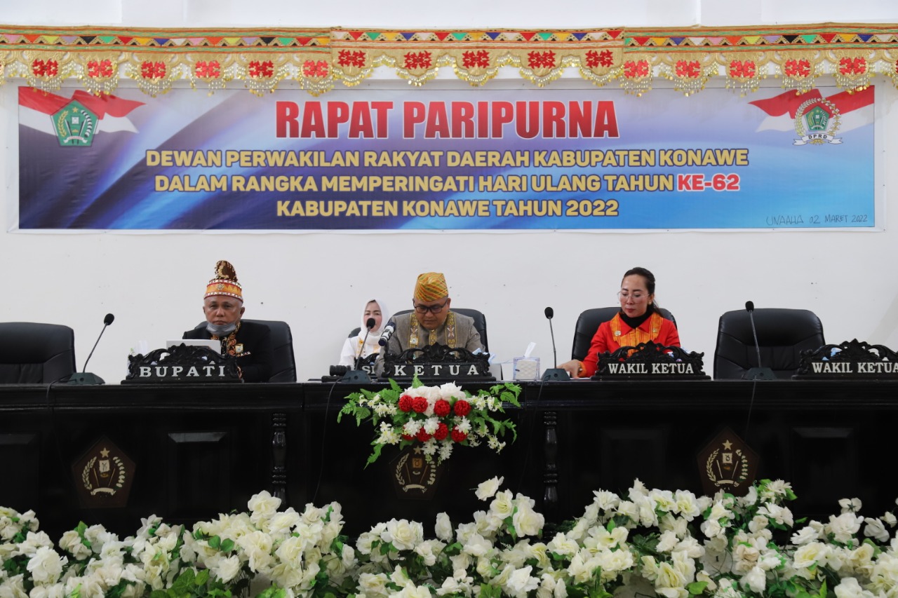 Sidang Paripurna memperingati HUT Konawe ke-62