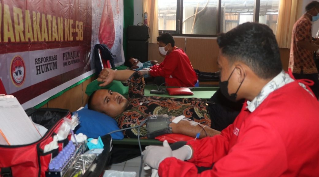 Peringati HBP, Kemenkumham Sultra Sumbangkan 84 Kantong Darah