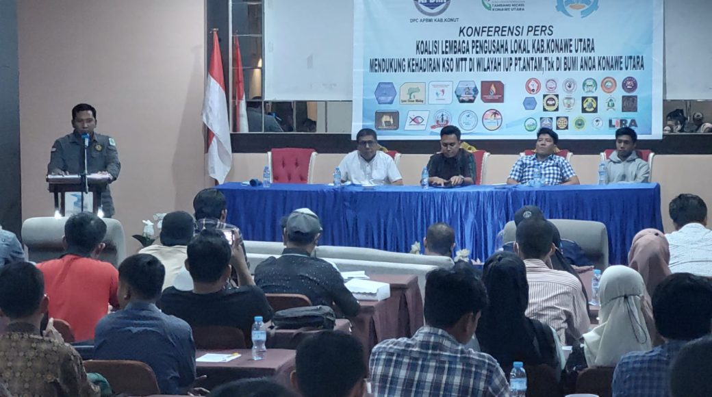 Koalisi Lembaga Pengusaha Lokal Konut Dukung Investasi KSO MTT PT Antam