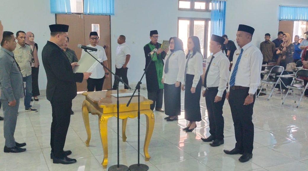 Delapan Pejabat Eselon lll dan lV di Lantik Sekda Konawe