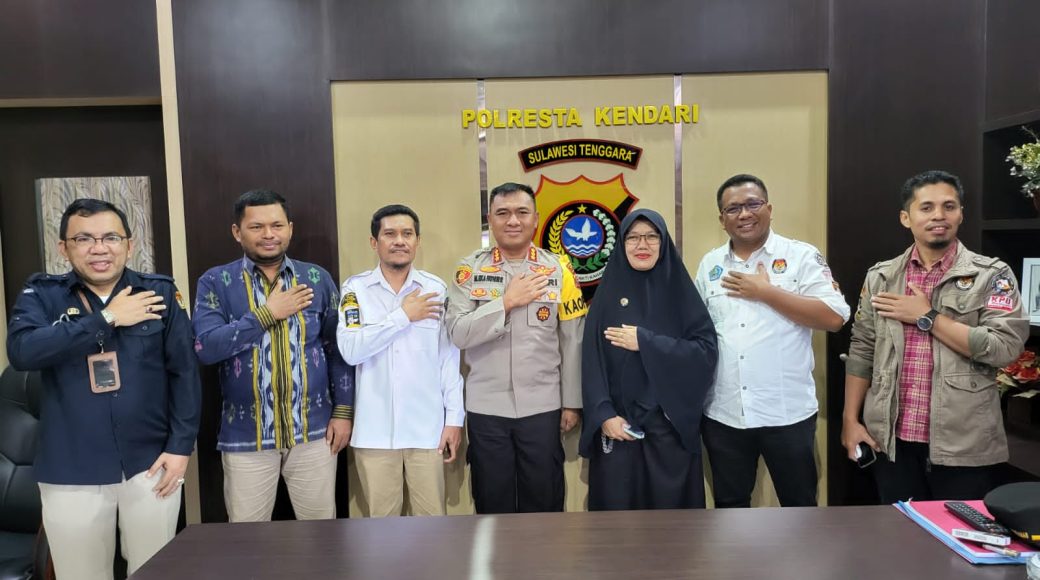 KPU dan Polresta Kendari Bersinergi Hadapi Pemilu