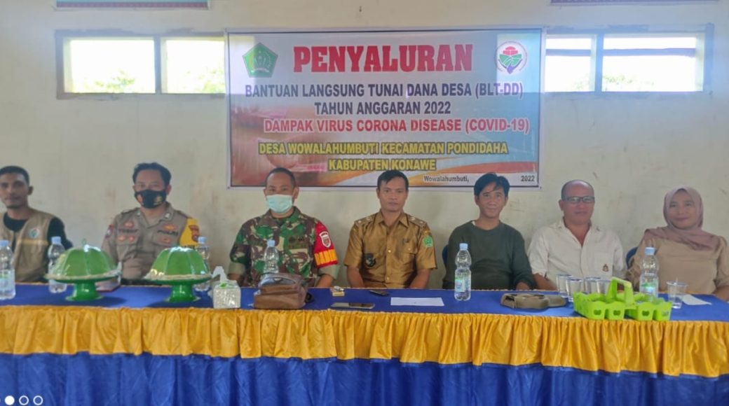 Pemdes Wowalahombuti, Konawe Realisasikan DD Tahap Satu dan Dua