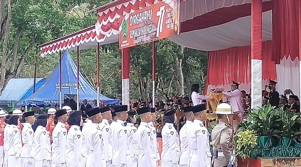 HUT RI ke-77, Di Konawe Pengibaran Bendera Berjalan Lancar