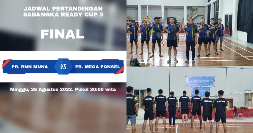 PB BNNK Muna Lolos Putaran Final Gelaran Shabangka Ready Cup III, Ilyas: Semangat War On Drugs