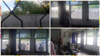 Kaca Ruangan Kantor Kepala DMPD Muna Ditembak OTK