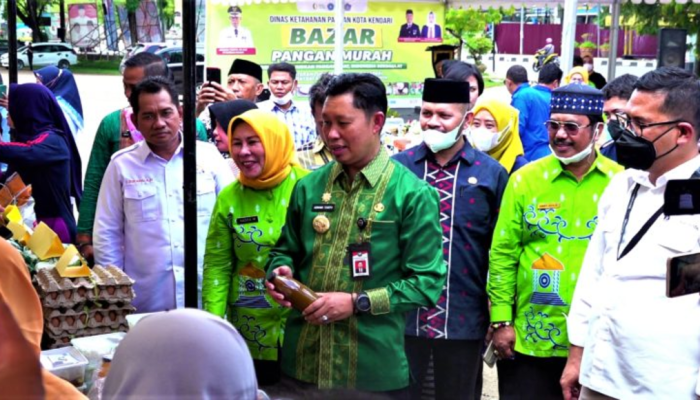 Jaga Stabilitas Kebutuhan Pokok, Pemkot Kendari Gelar Pasar Murah