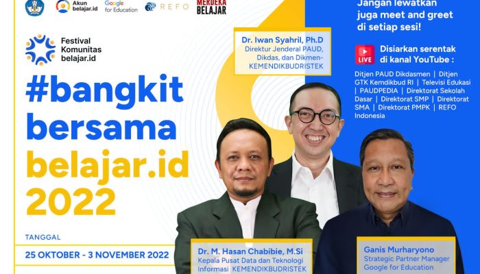 Kemendikbudristek RI Bekerja Sama dengan REFO Akan Menggelar Festival Komunitas belajar.id
