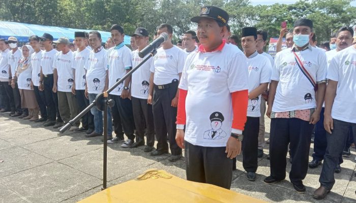 Bupati Konawe, Kery Saiful Konggoasa saat sambutan