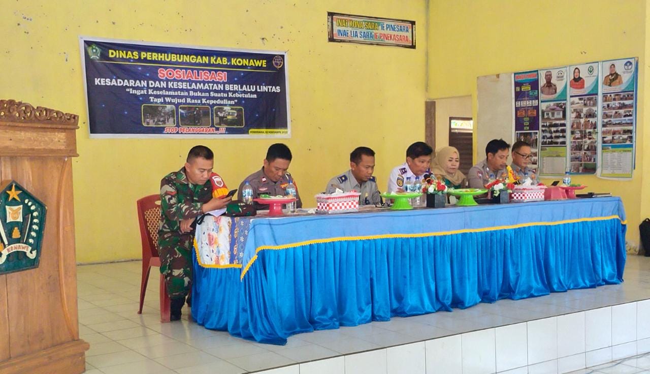 Dishub Konawe Gelar Sosialisasi Keselamatan Berlalu Lintas