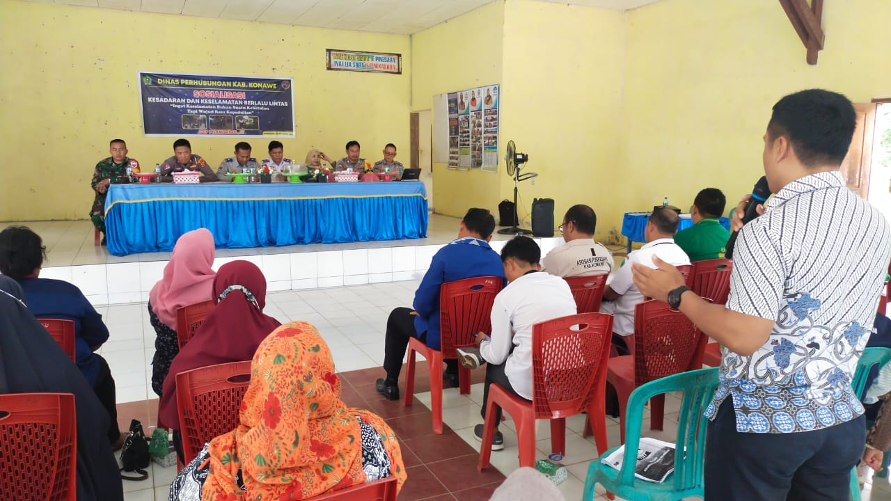 Dishub Konawe Gelar Sosialisasi Keselamatan Berlalu Lintas