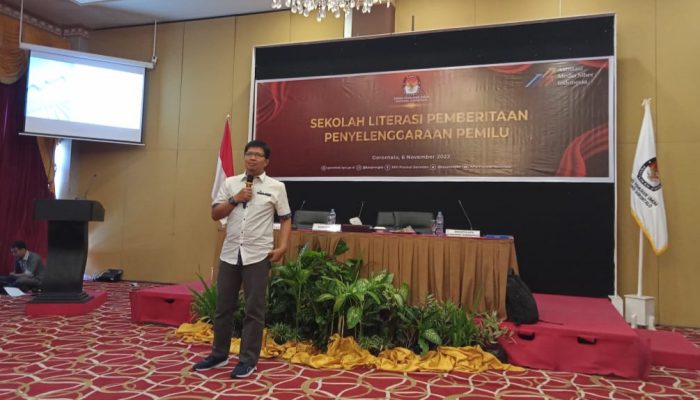 Idham Holik Apresiasi KPU Gorontalo dan AMSI Gelar Sekolah Literasi Pemberitaan